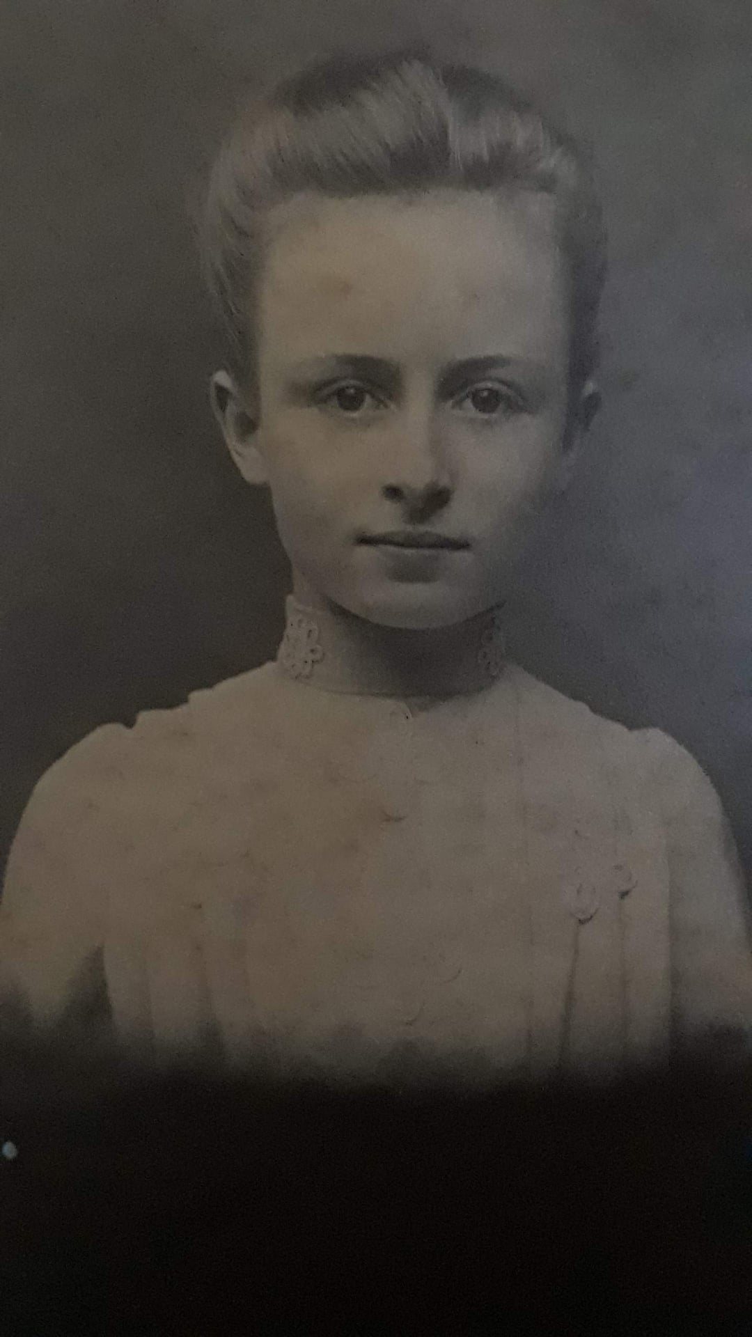Original faded portrait